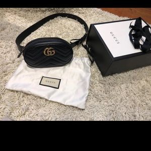 GG Marmont matelassé leather belt bag